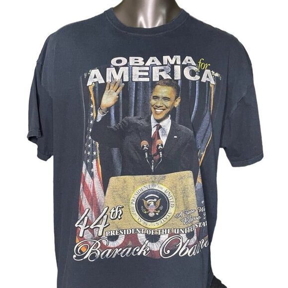 Mens Obama America 44th President Black T Shirt Big Tall Size 3X u - Picture 2 of 7